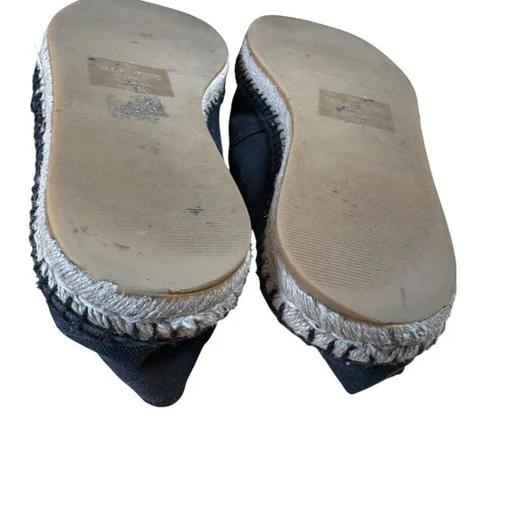 Valentino Garavani Black Canvas VLTN Logo Espadrilles Men's EU Size 44